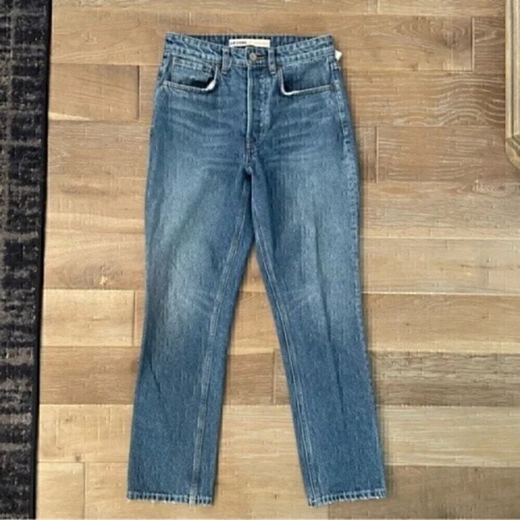 GRLFRND High Rise Straight Jeans - Picture 1 of 4